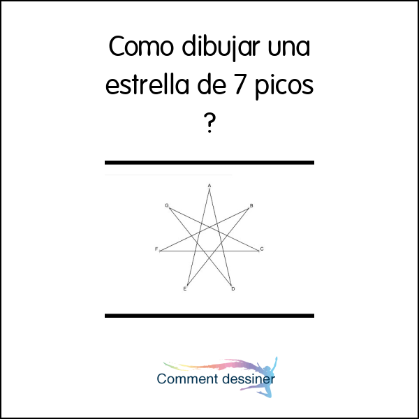 Como dibujar una estrella de 7 picos